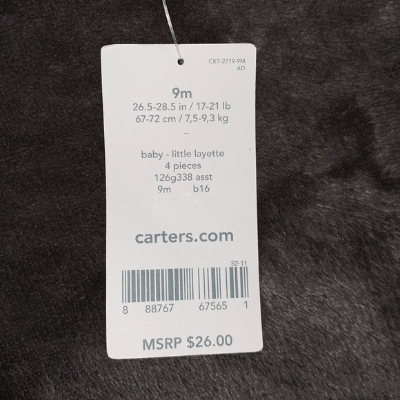 Carter’s 4 piece bodysuit set - Picture 2 of 6